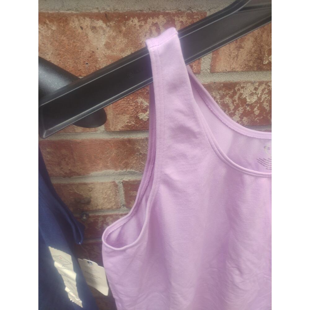 Womens Tank Tops Lot of 2 XL Cotton Sleeveless Casual Basic Summer Spring Beach - Picture 9 of 10